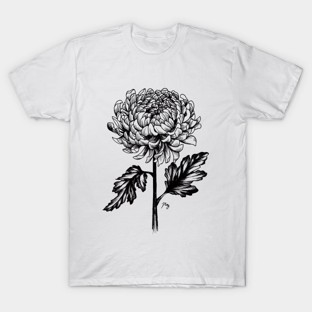Chrysanthemum T-Shirt by Akbaly